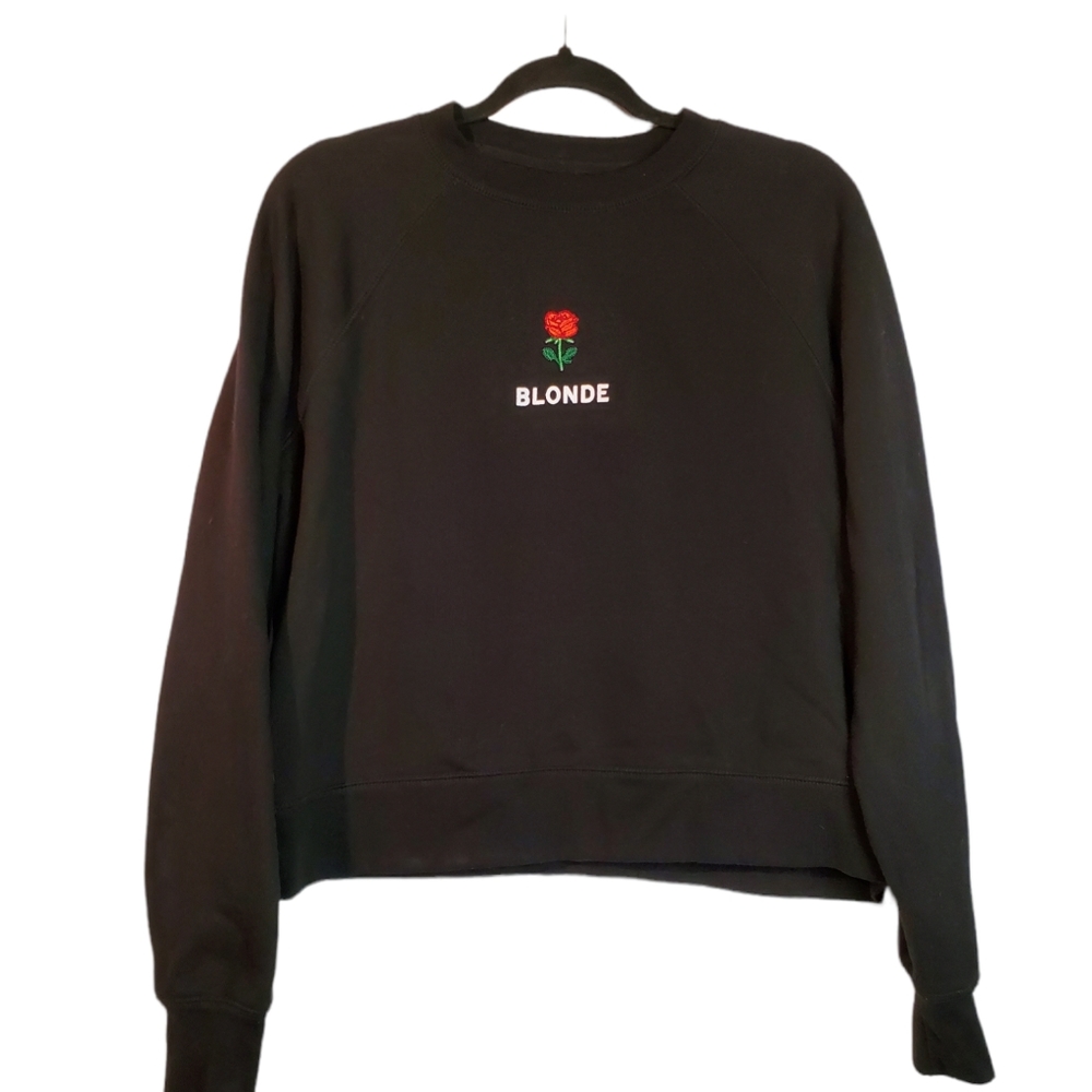 Brunette The Label Long Sleeve Sweatshirt With Blonde Logo
